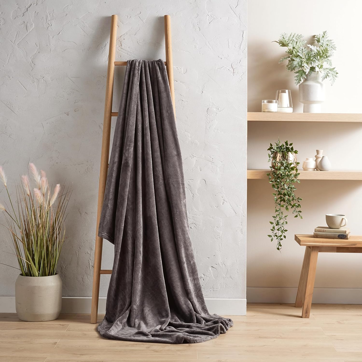 Olivia Rocco Flannel Fleece Throw Blanket, Three Sizes