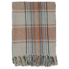 Olivia Rocco Check Stripe Recycled Cotton Picnic Blanket, 130 x 150 cm