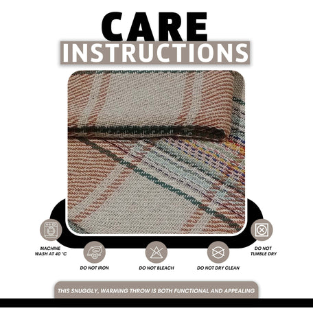 Olivia Rocco Check Stripe Recycled Cotton Picnic Blanket, 130 x 150 cm, image 6