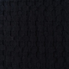 Olivia Rocco Florian Checked Cotton Throw, Black, 180 x 250 cm