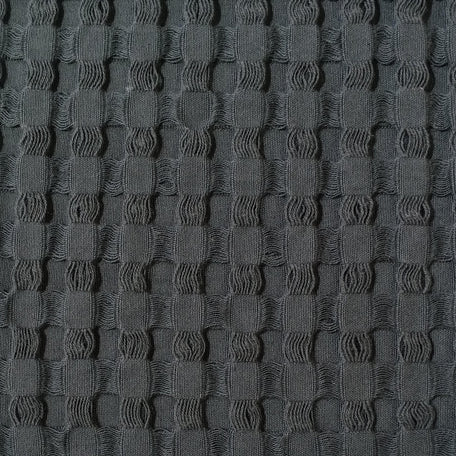 Olivia Rocco Florian Checked Cotton Throw, Grey, 180 x 250 cm, image 6