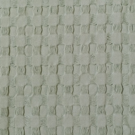 Olivia Rocco Florian Checked Cotton Throw, Sage Green, 180 x 250 cm, image 6