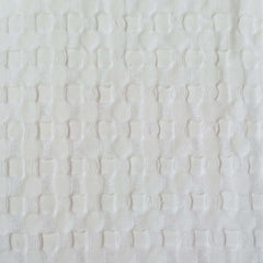 Olivia Rocco Florian Checked Cotton Throw, White, 180 x 250 cm