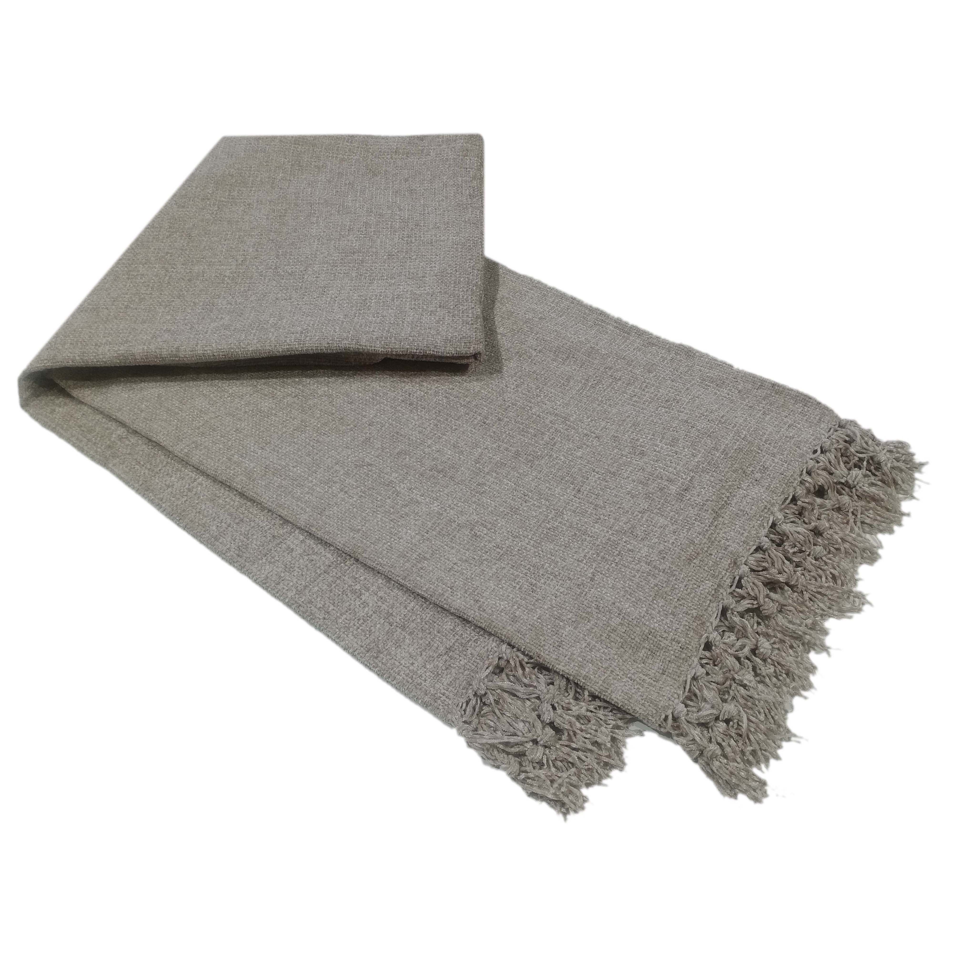 Olivia Rocco Chenille Tassel Throw Blanket, 130 x 170 cm