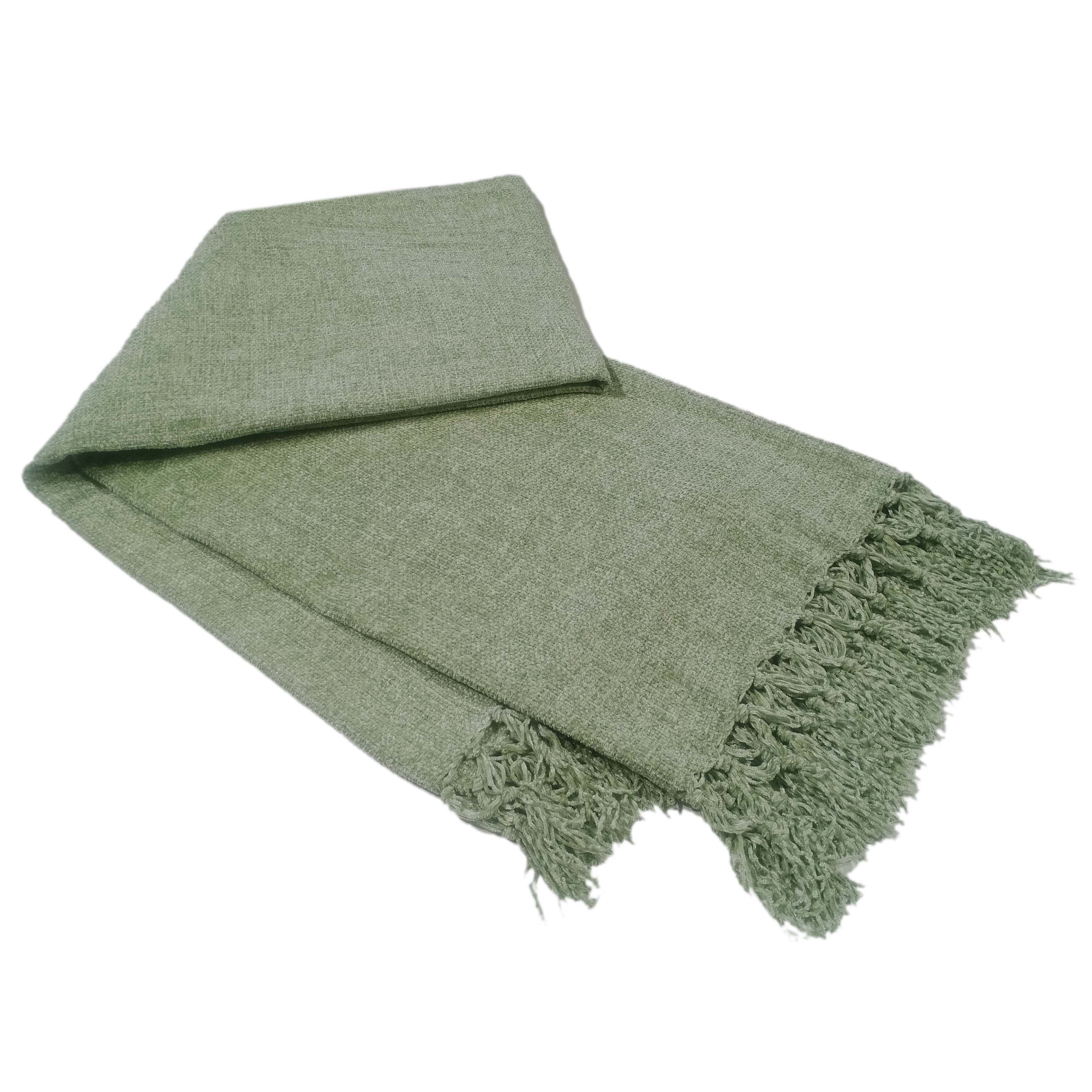 Olivia Rocco Chenille Tassel Throw Blanket, 130 x 170 cm
