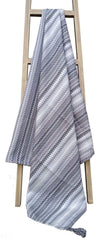 Olivia Rocco Mia Bohemian Tasselled Throw Blanket and Cushion Cover