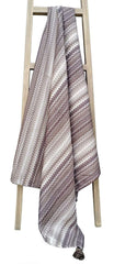 Olivia Rocco Mia Bohemian Tasselled Throw Blanket and Cushion Cover