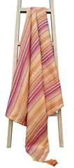 Olivia Rocco Mia Bohemian Tasselled Throw Blanket and Cushion Cover