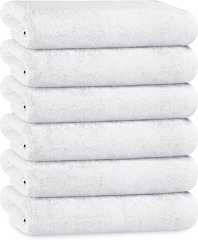 Olivia Rocco 500gsm Cotton Towel Multipacks, White or Grey