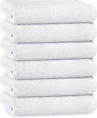 Olivia Rocco 500gsm Cotton Towel Multipacks, White or Grey
