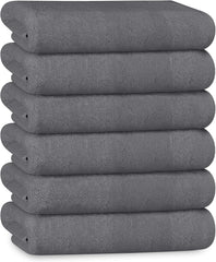 Olivia Rocco 500gsm Cotton Towel Multipacks, White or Grey