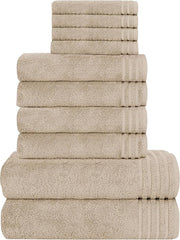 Olivia Rocco Monaco 10 Piece Egyptian Cotton Towel Set, 500gsm