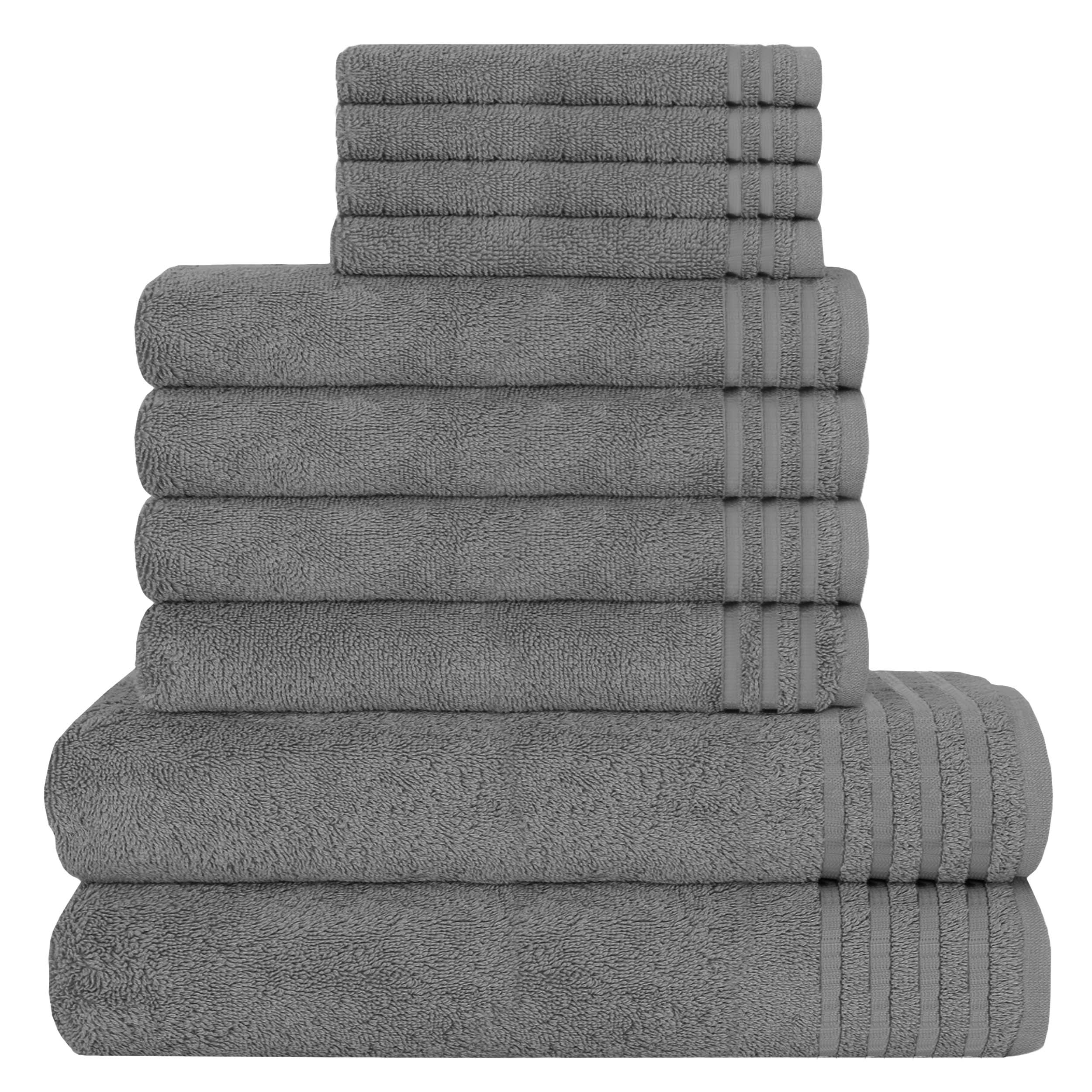 Olivia Rocco Monaco 10 Piece Egyptian Cotton Towel Set, 500gsm