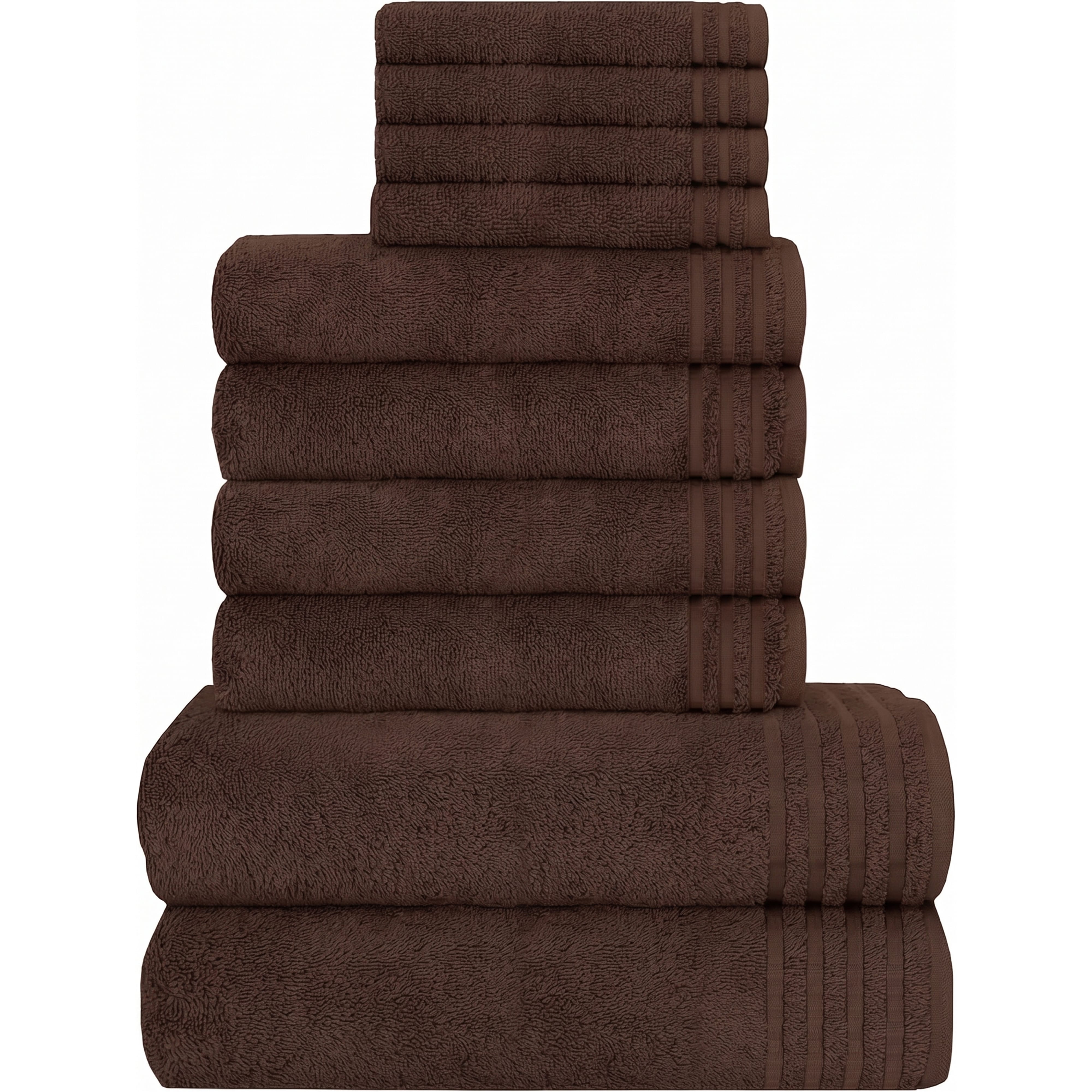 Olivia Rocco Monaco 10 Piece Egyptian Cotton Towel Set, 500gsm