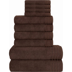 Olivia Rocco Monaco 10 Piece Egyptian Cotton Towel Set, 500gsm