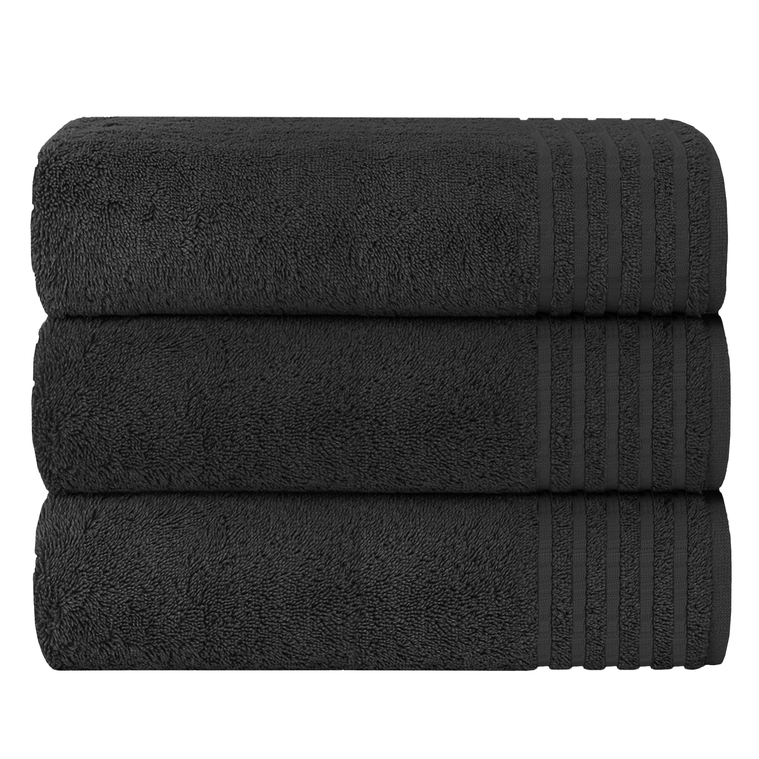 Olivia Rocco Monaco Bath Sheets, Pack of 3, 500gsm 100% Cotton