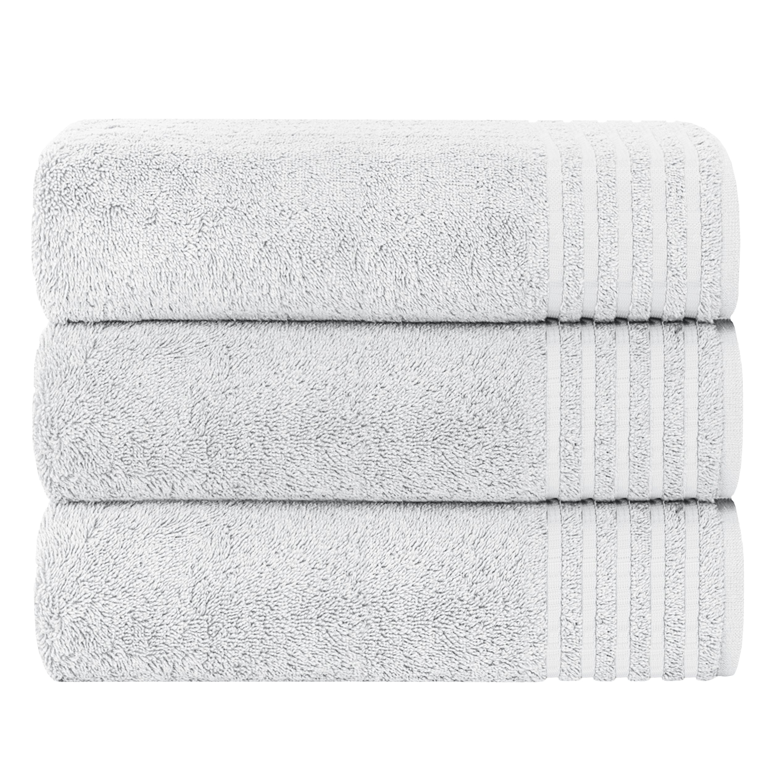 Olivia Rocco Monaco Bath Sheets, Pack of 3, 500gsm 100% Cotton