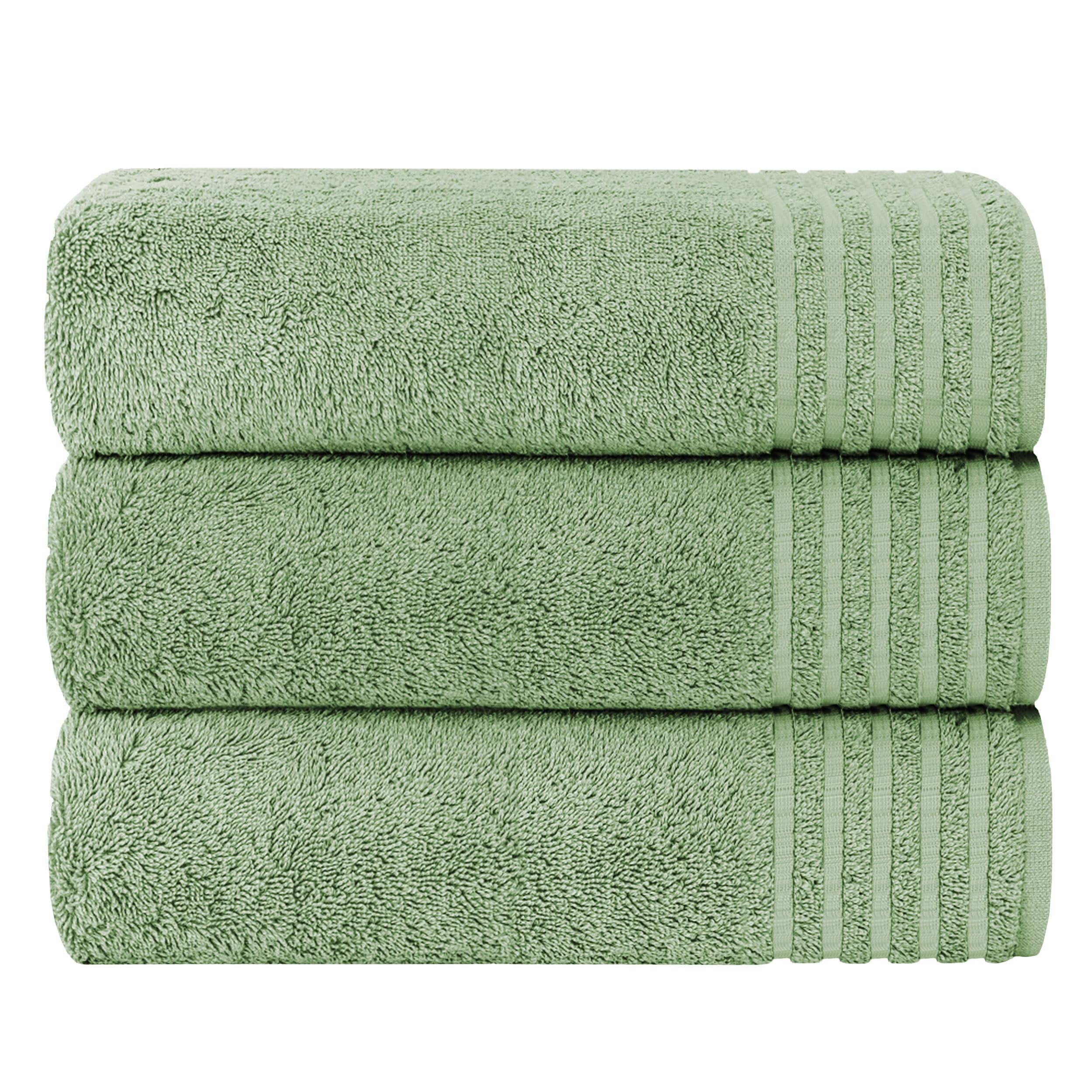Olivia Rocco Monaco Bath Sheets, Pack of 3, 500gsm 100% Cotton