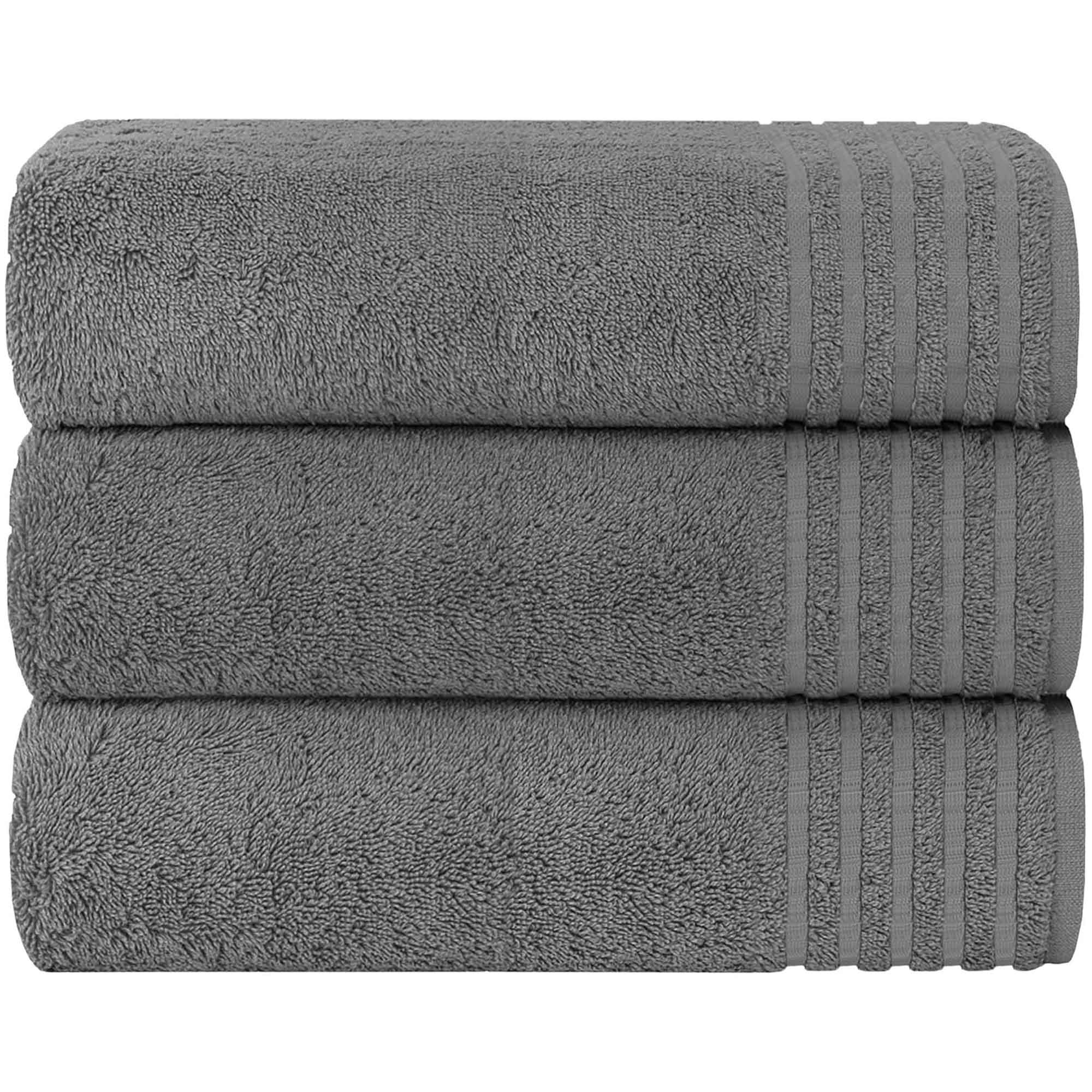 Olivia Rocco Monaco Bath Sheets, Pack of 3, 500gsm 100% Cotton