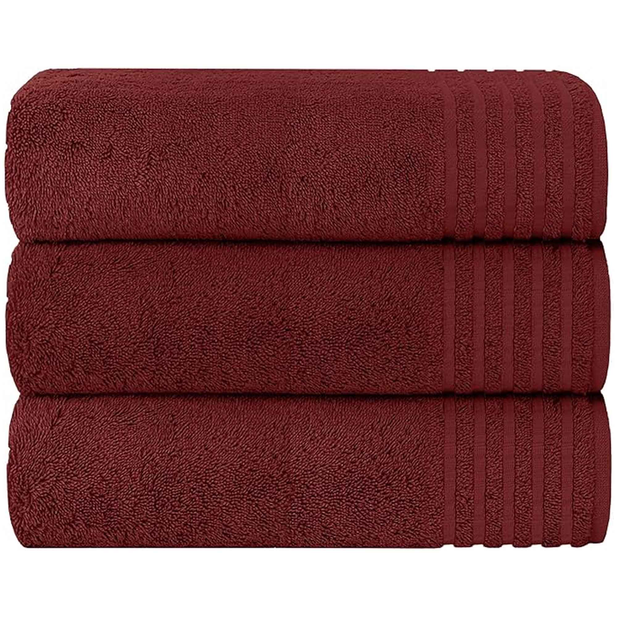Olivia Rocco Monaco Bath Sheets, Pack of 3, 500gsm 100% Cotton