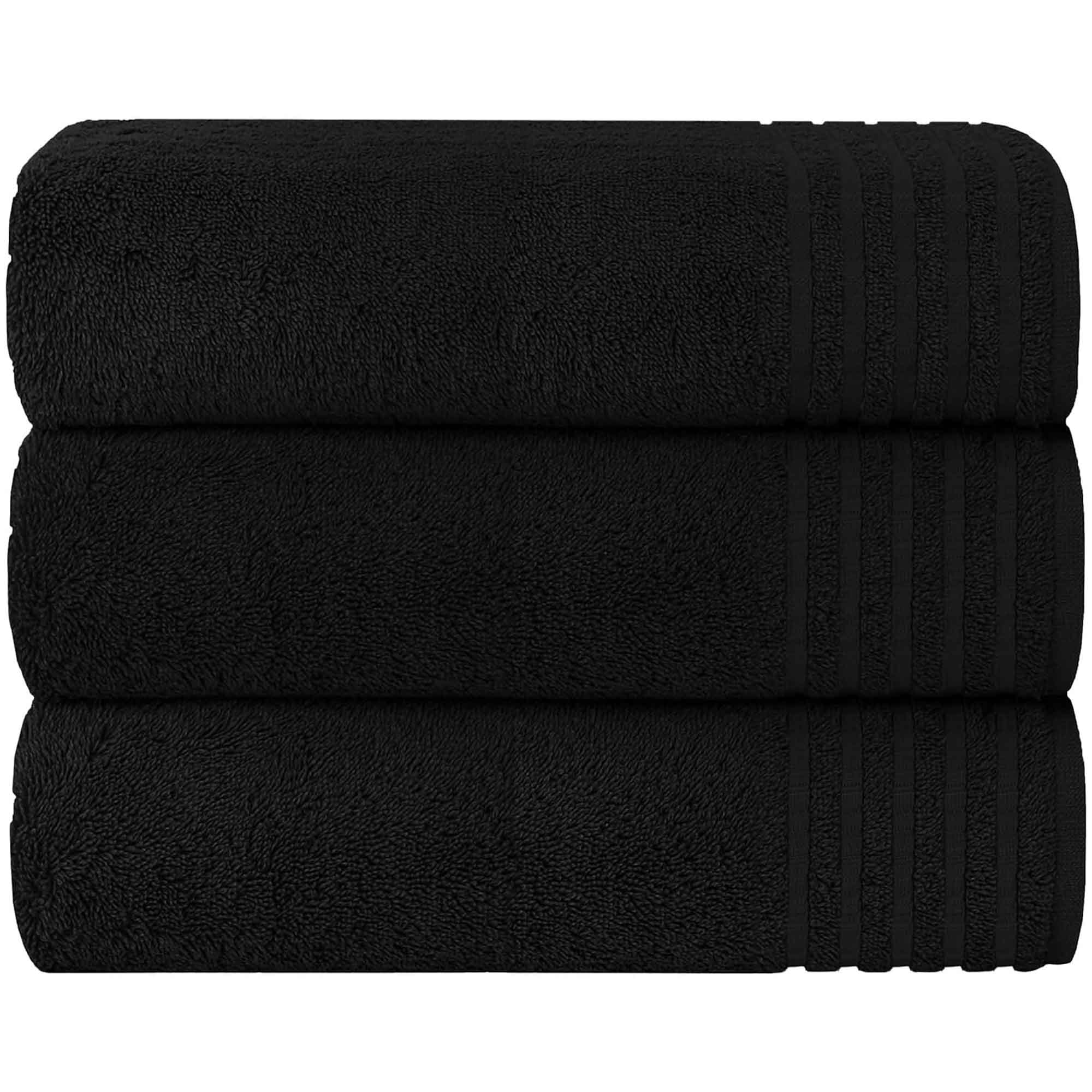 Olivia Rocco Monaco Bath Sheets, Pack of 3, 500gsm 100% Cotton