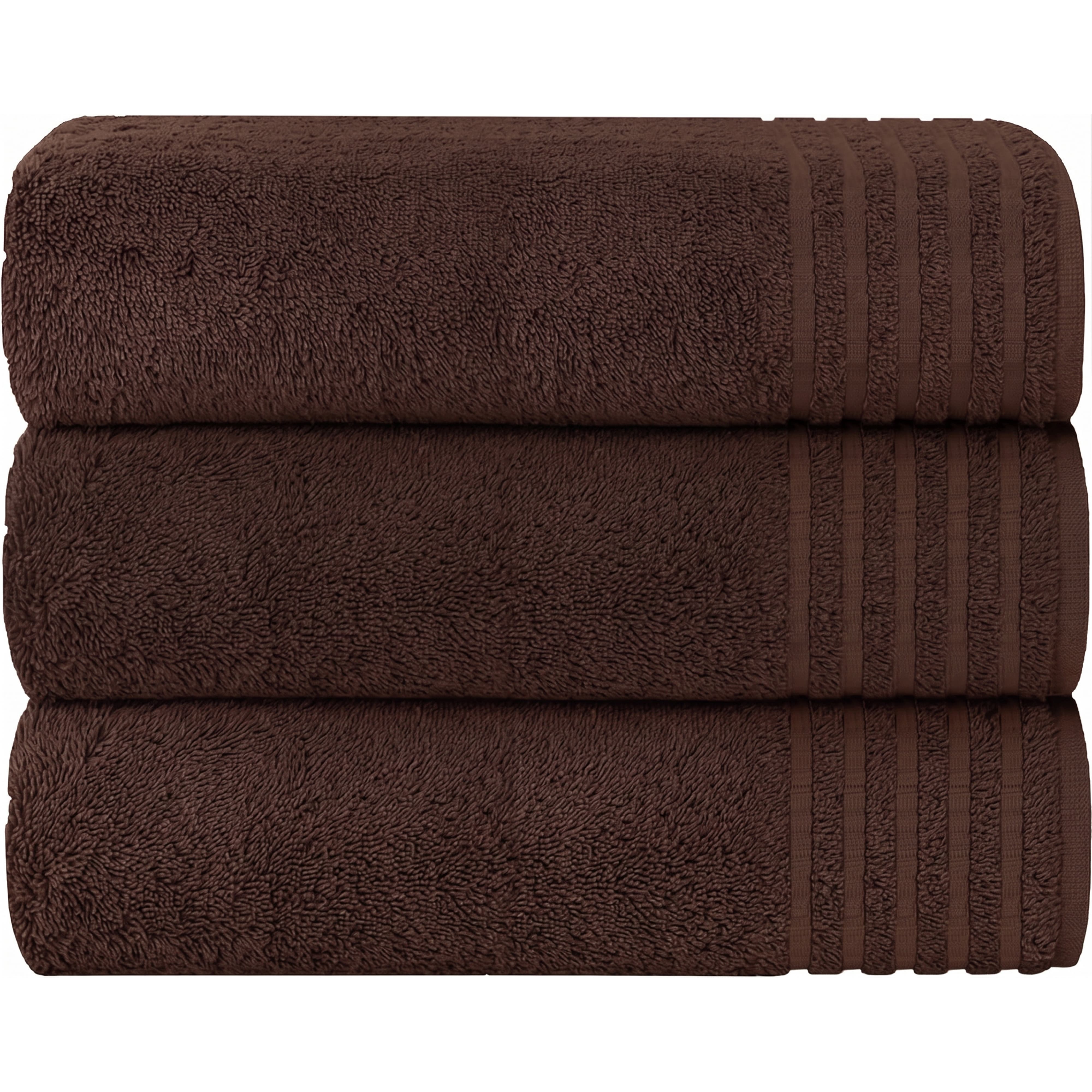 Olivia Rocco Monaco Bath Sheets, Pack of 3, 500gsm 100% Cotton