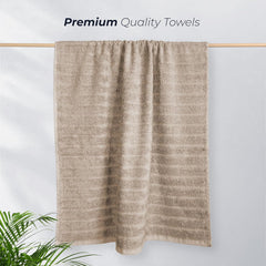 Olivia Rocco Ribbed Cotton Towels, 2 Bath Sheets or 6 Piece Bale