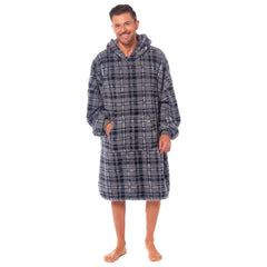 Oversized Men's Hooded Blanket Sweatshirt With Sherpa Lining Cotton Rich Super Soft Everyday