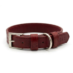Ralph & Co Lignify Vegan Dog Collar, Oxblood Red