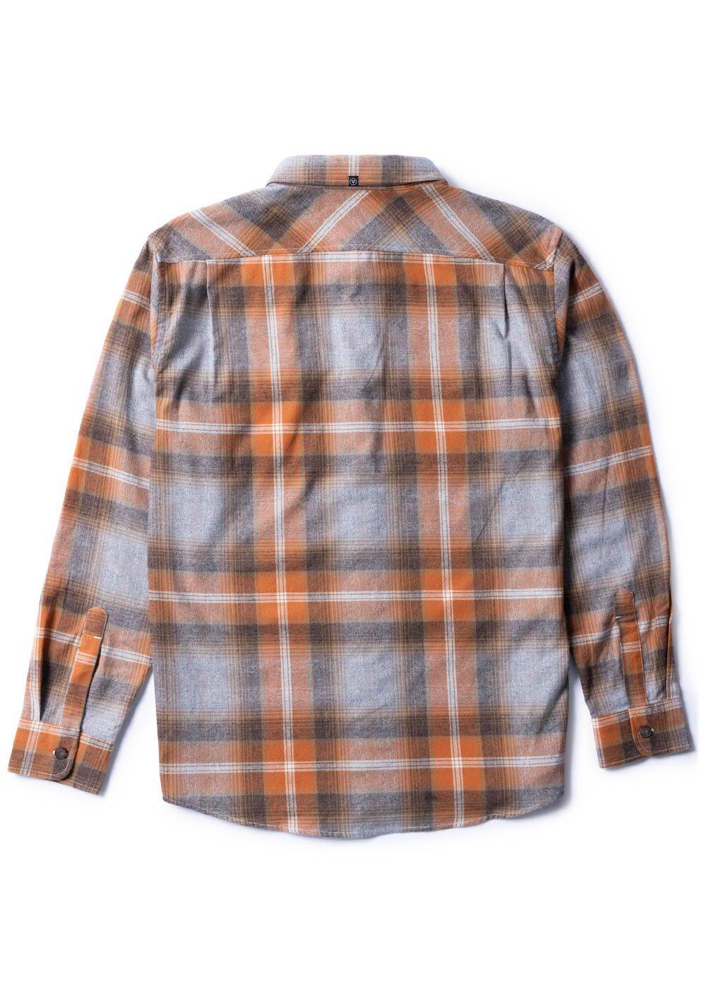 Vissla Men's Central Coast Flannel Shirt, Organic Cotton Plaid