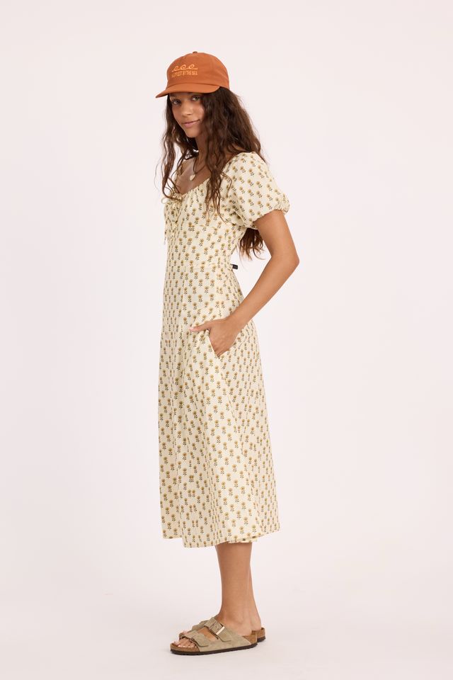 Picked With Love Woven Dress in Sea Salt