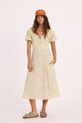 Picked With Love Woven Dress in Sea Salt