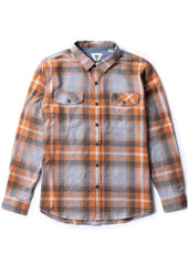 Vissla Men's Central Coast Flannel Shirt, Organic Cotton Plaid