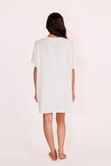Sisstrevolution Beach Dress in Vintage White