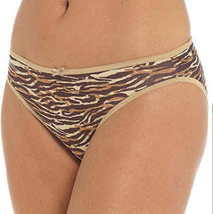 Women's 10 Pack Animal Print Briefs Zebra Leopard Cotton Low Rise Knickers