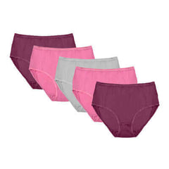 Pack Of 10 Women's Midi Briefs Cotton Breathable Assorted Styles Comfortable