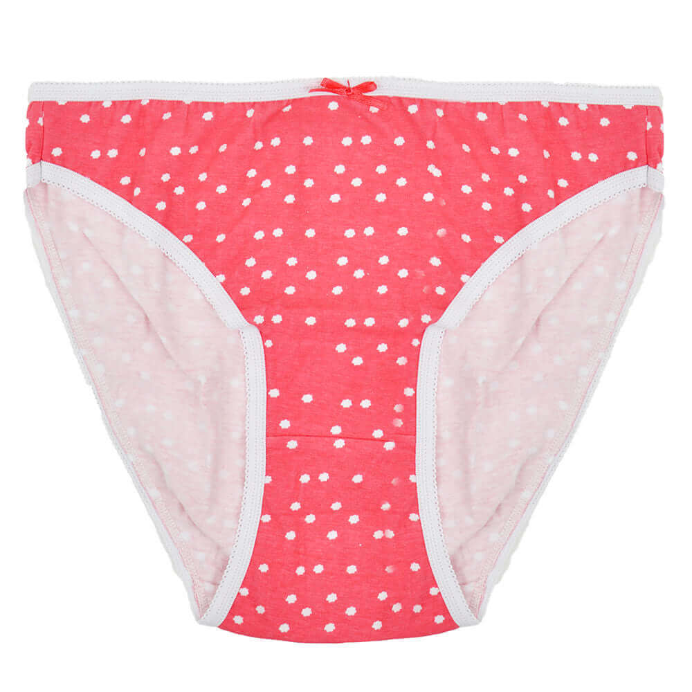 Women's High Leg Cotton Briefs Pack Of 10 Assorted Colours Breathable