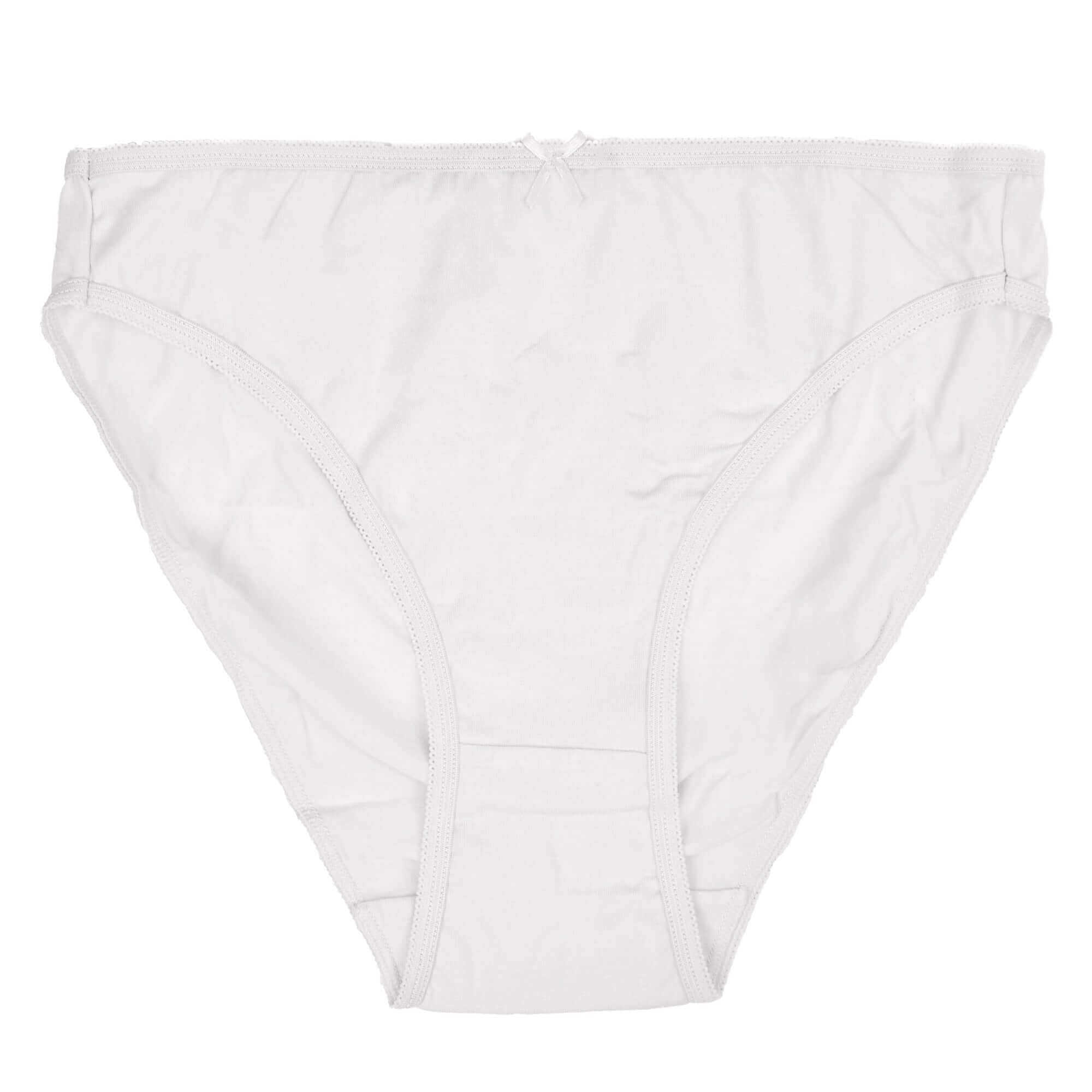 Women's High Leg Cotton Briefs Pack Of 10 Assorted Colours Breathable