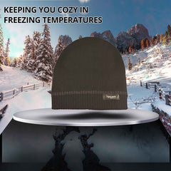 Pack Of 2 Striped Fleece Beanie Hats With 3M Thinsulate Insulation Quick Dry
