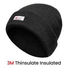 Men's Winter Ski Beanies Pack Of 2 With 3M Thinsulate Thermal Lining