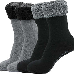 Feather Soft TOT Slipper Socks For Women's Fleece Lined Indoor Cosy Winter UK 4-8