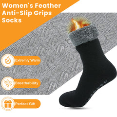 Feather Soft TOT Slipper Socks For Women's Fleece Lined Indoor Cosy Winter UK 4-8