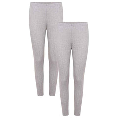 Women's Thermal Pants 2 Pack Cotton Rich Insulating Yarn Ribbed Comfort Fit
