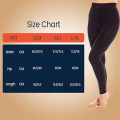 Pack Of 2 Women's Ultra Thermal Brushed Black Leggings 140 Denier