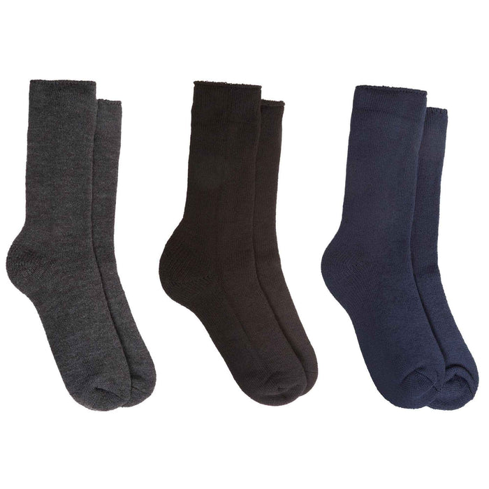 Men's Thermal Boot Socks Pack Of 3 UK Sizes 6-11 Heavy Duty, ASSORTED