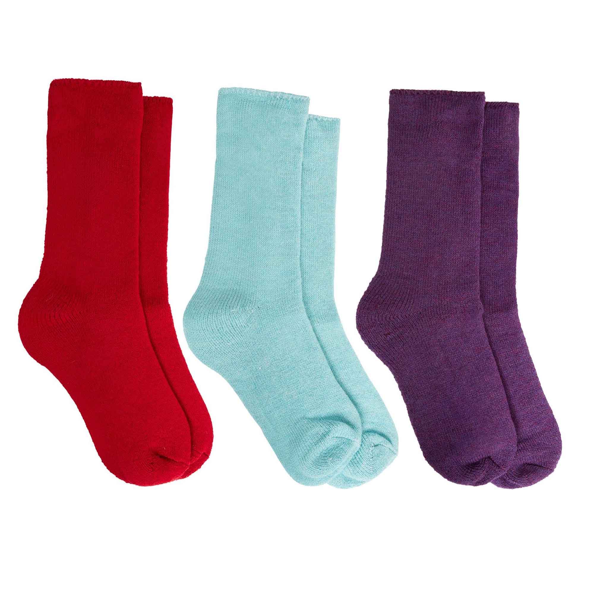 Pack Of 3 Women's Thermal Boot Socks 2.3 Tog Heavy Duty UK 4-7
