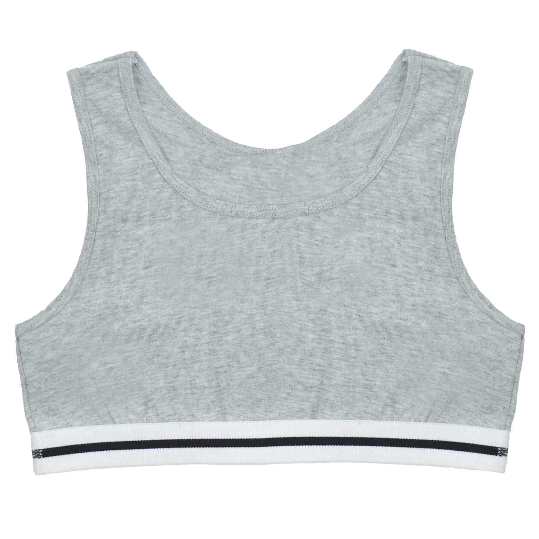 Pack Of 4 Girls' Racer Back Seamless Sports Bralettes Crop Top Training Bras