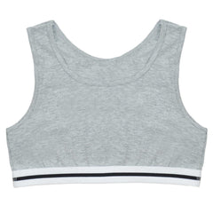 Pack Of 4 Girls' Racer Back Seamless Sports Bralettes Crop Top Training Bras