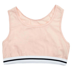 Pack Of 4 Girls' Racer Back Seamless Sports Bralettes Crop Top Training Bras