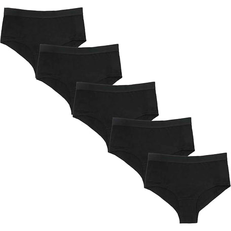 Pack Of 5 Girls' Cotton Underwear Briefs Soft Durable Comfort Fit Ages 9